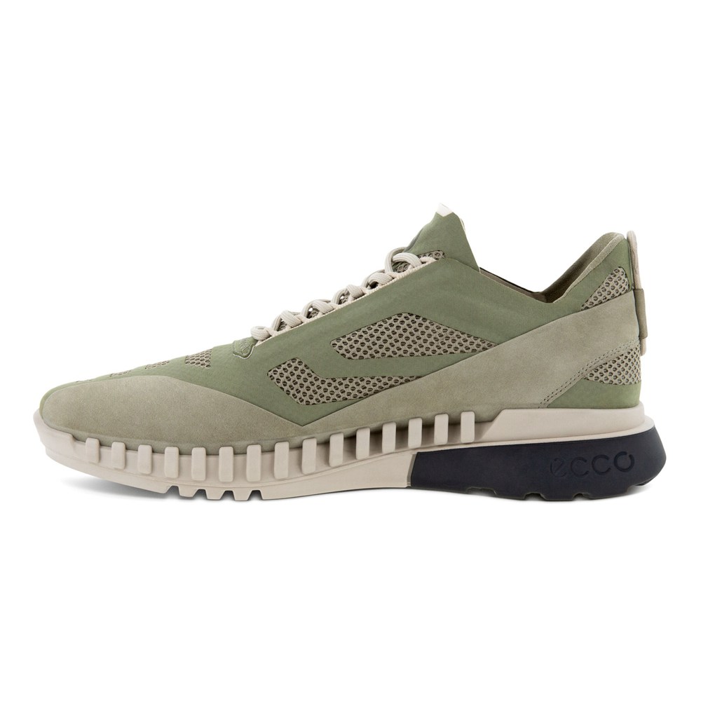 ECCO Mens Sneakers Olive - Zipflex Low Tex - MXF-631429